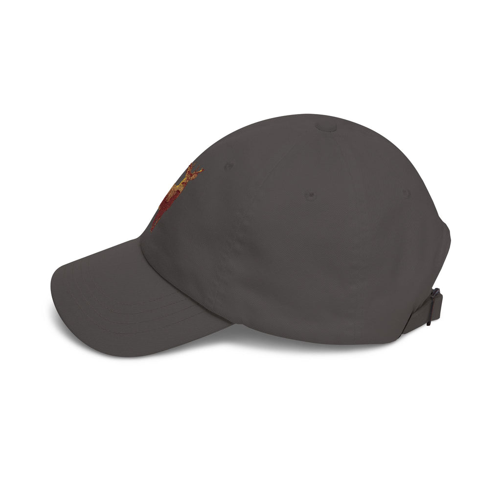 Embroidered Stag Dad Cap — Rustic Deer Baseball Hat