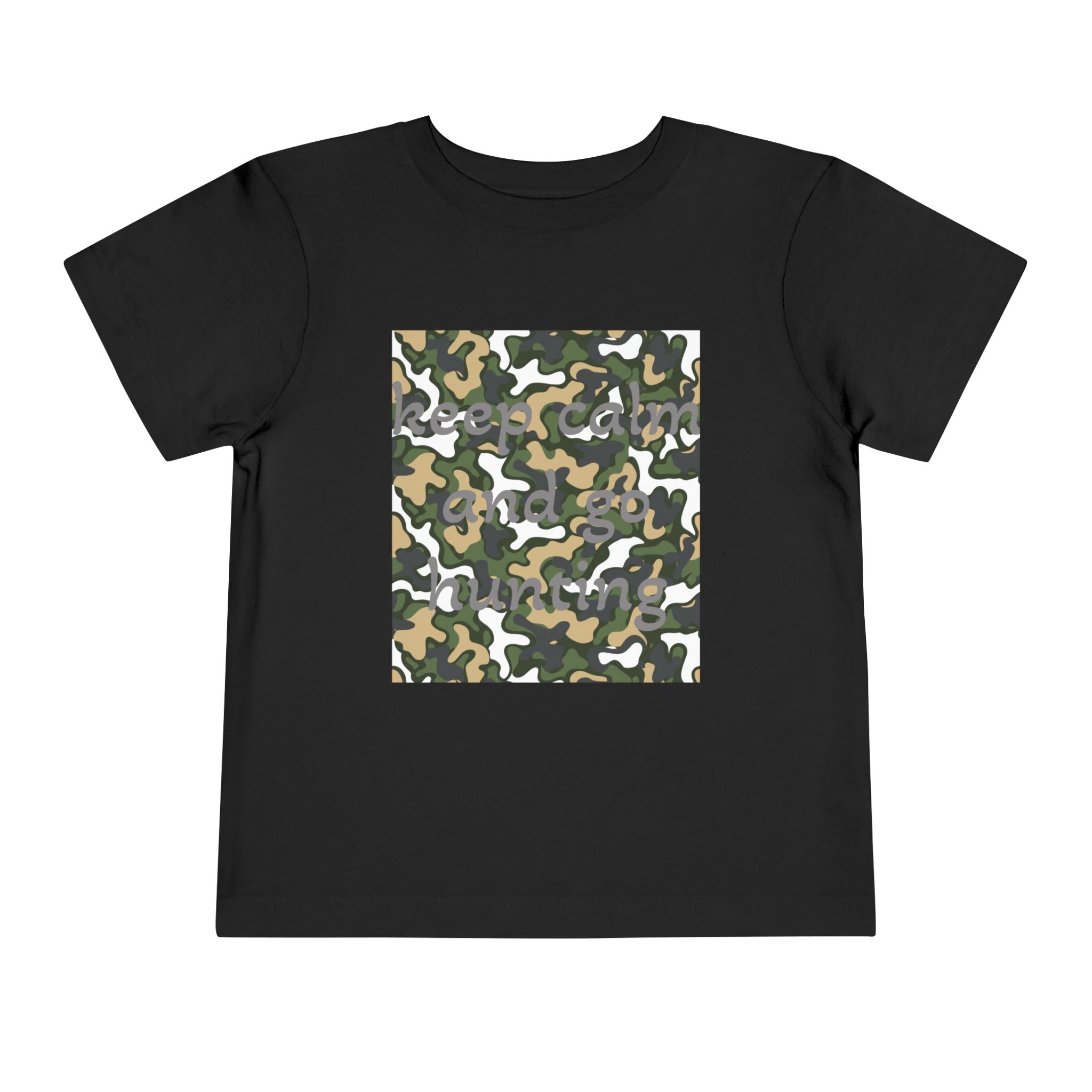 Toddlers' Camo Square Tee - Green Woodland Camouflage Shirt