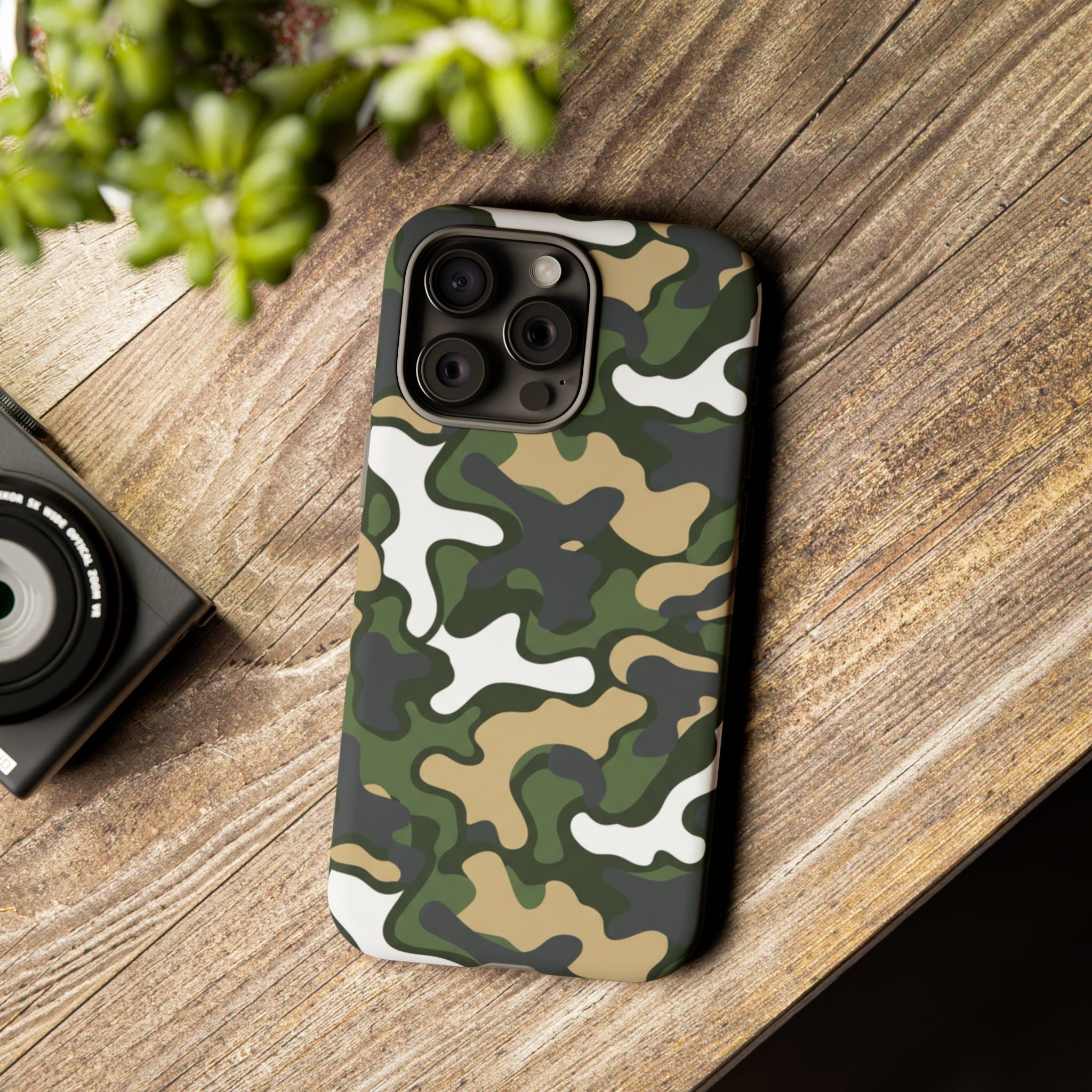 Camouflage Tough Phone Case — Military Camo Protective Cover
