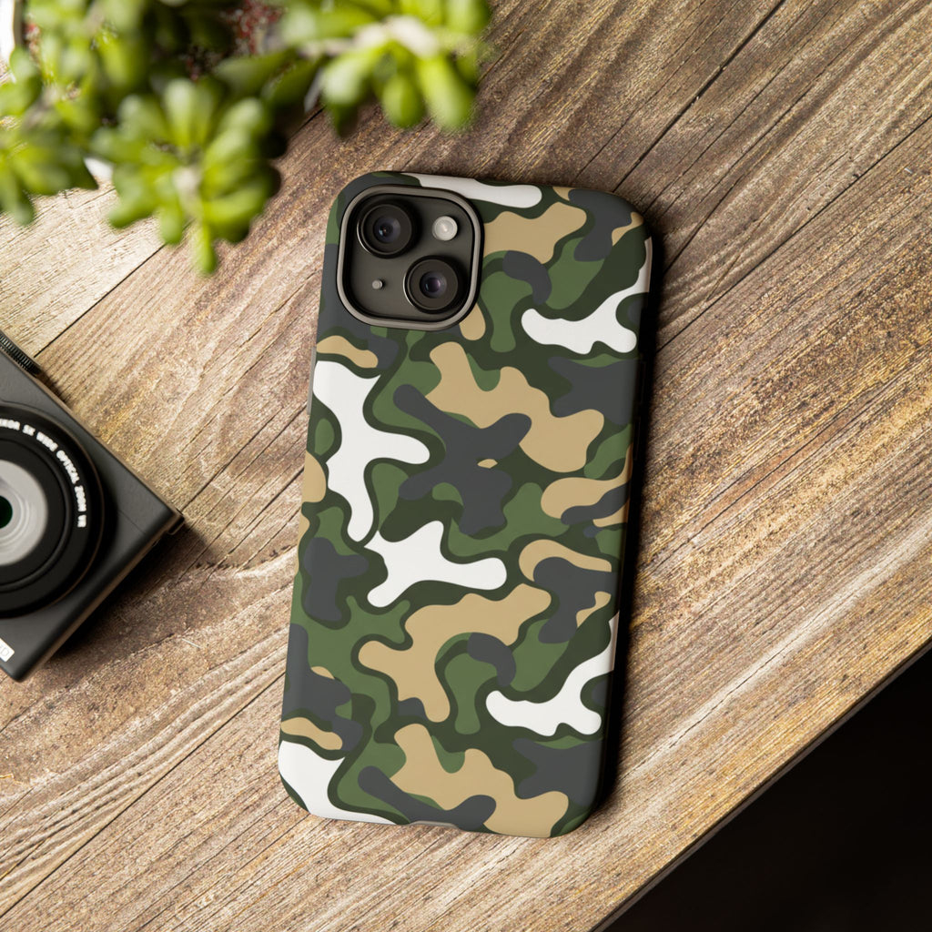 Camouflage Tough Phone Case — Military Camo Protective Cover