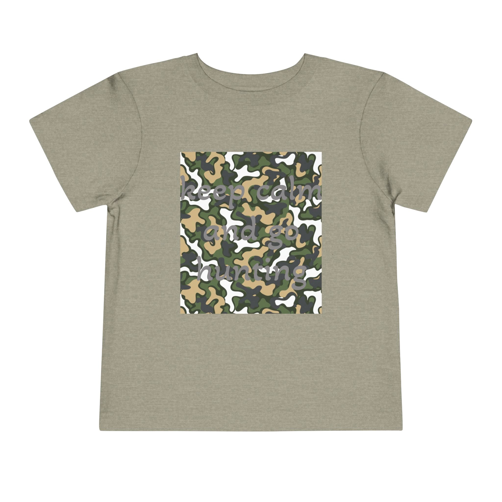 Toddlers' Camo Square Tee - Green Woodland Camouflage Shirt
