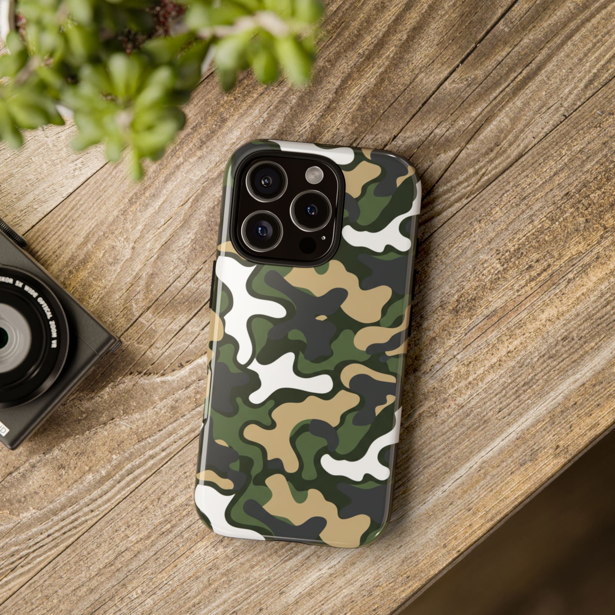 Camouflage Tough Phone Case — Military Camo Protective Cover