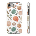 Seashell Pattern Phone Case - Coastal Beach Shells Protective Tough Case