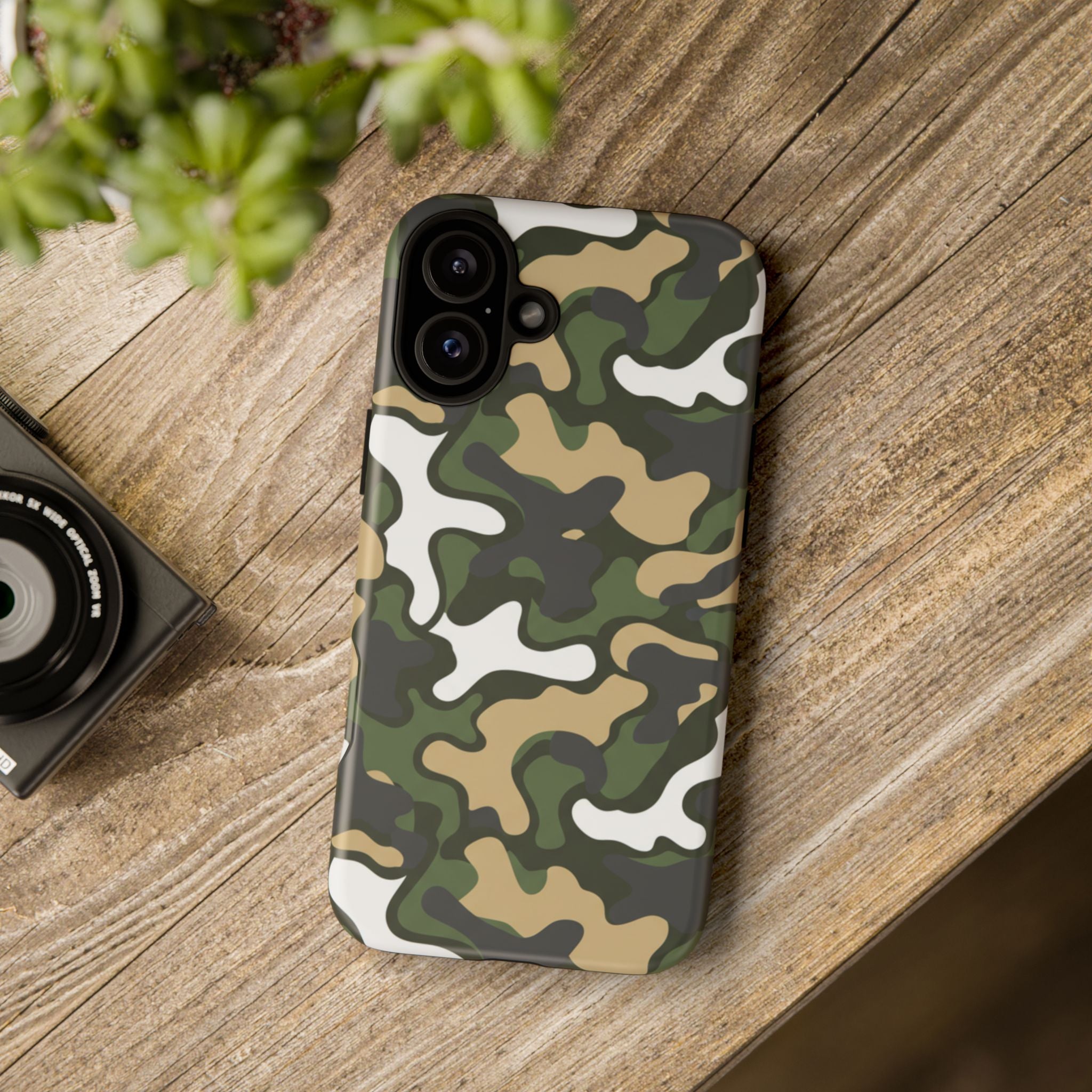 Camouflage Tough Phone Case — Military Camo Protective Cover