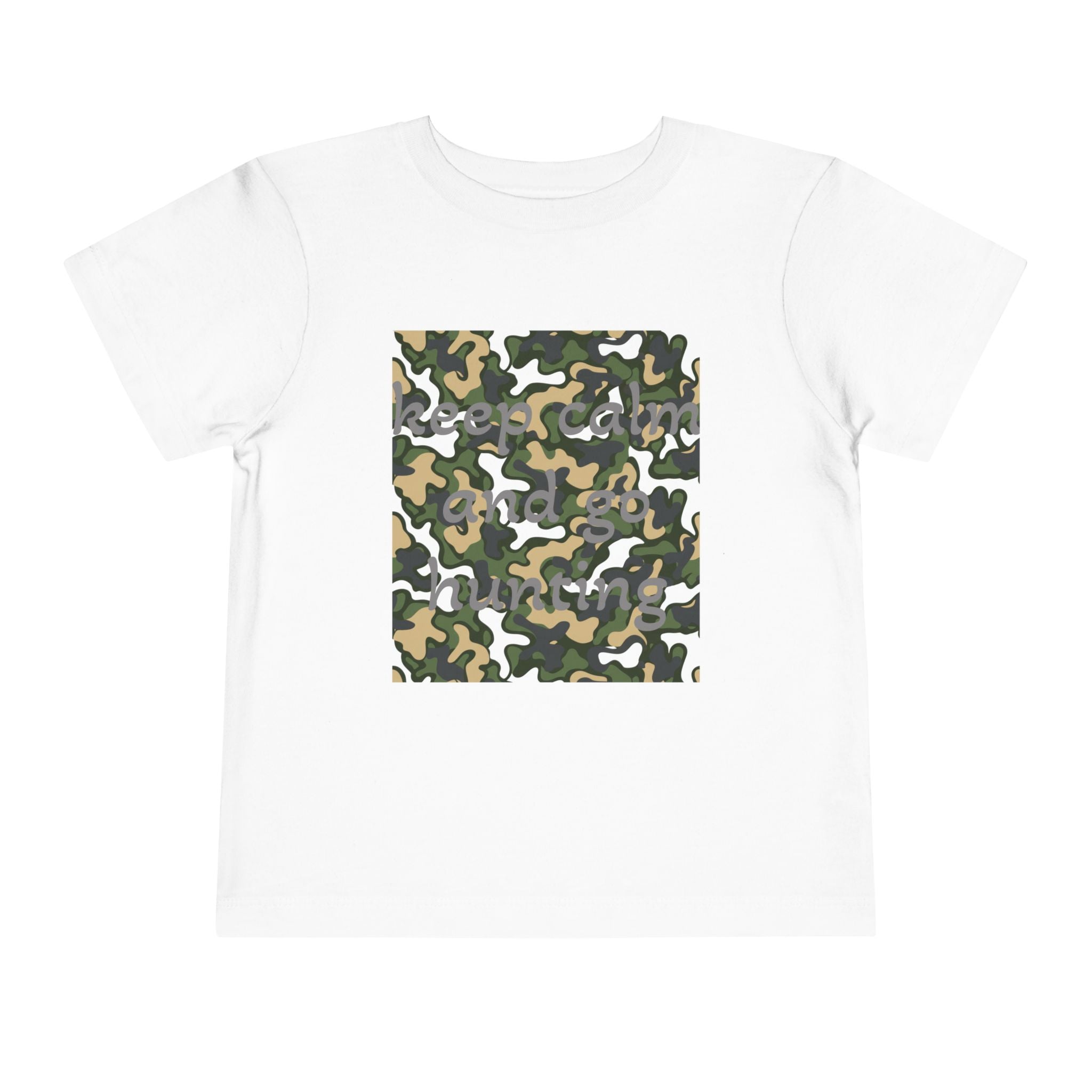 Toddlers' Camo Square Tee - Green Woodland Camouflage Shirt