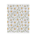 Daisy Floral Velveteen Plush Blanket