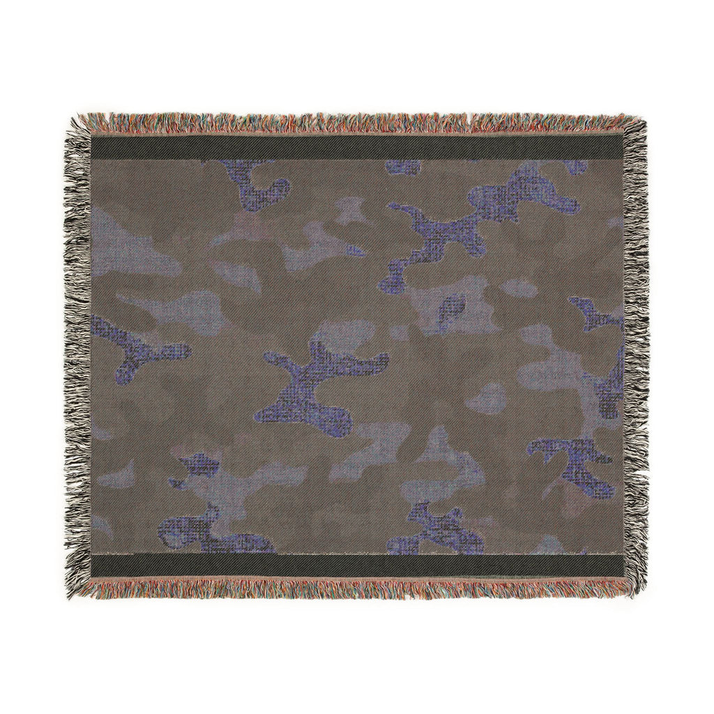 Camouflage Woven Blanket - Cozy Camo Throw for Outdoor, Military & Hunting Fans
