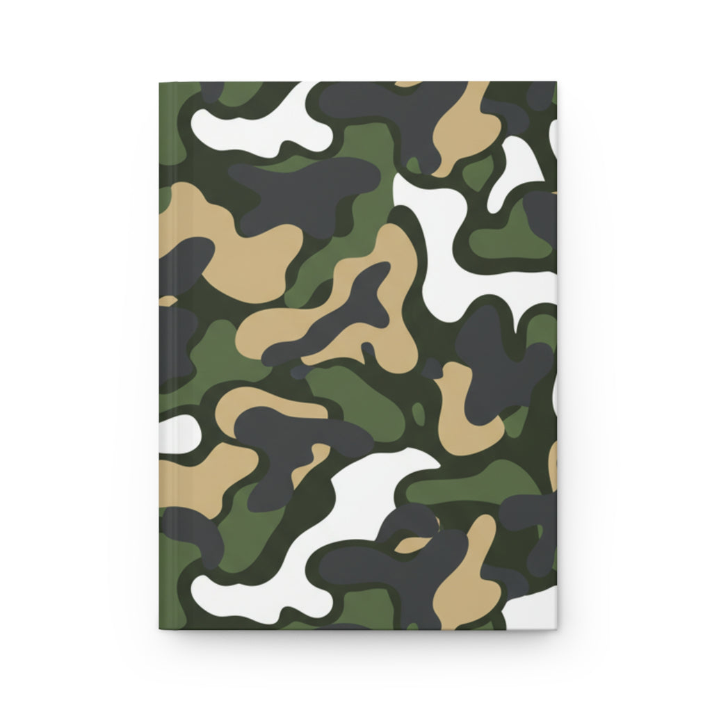 Camouflage Hardcover Journal — Matte Camo Notebook for Men, Outdoors & Military-Themed Gift