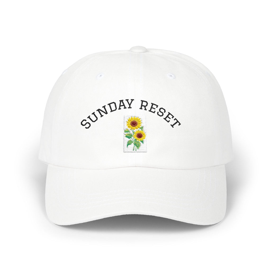 Sunday Reset Dad Cap - Embroidered Relaxed Baseball Hat for Weekend Vibes