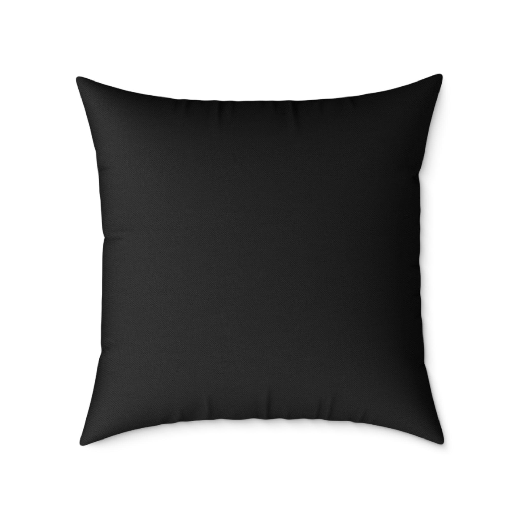 Butterfly Pattern Square Throw Pillow — Colorful Butterflies on Black Decorative Cushion