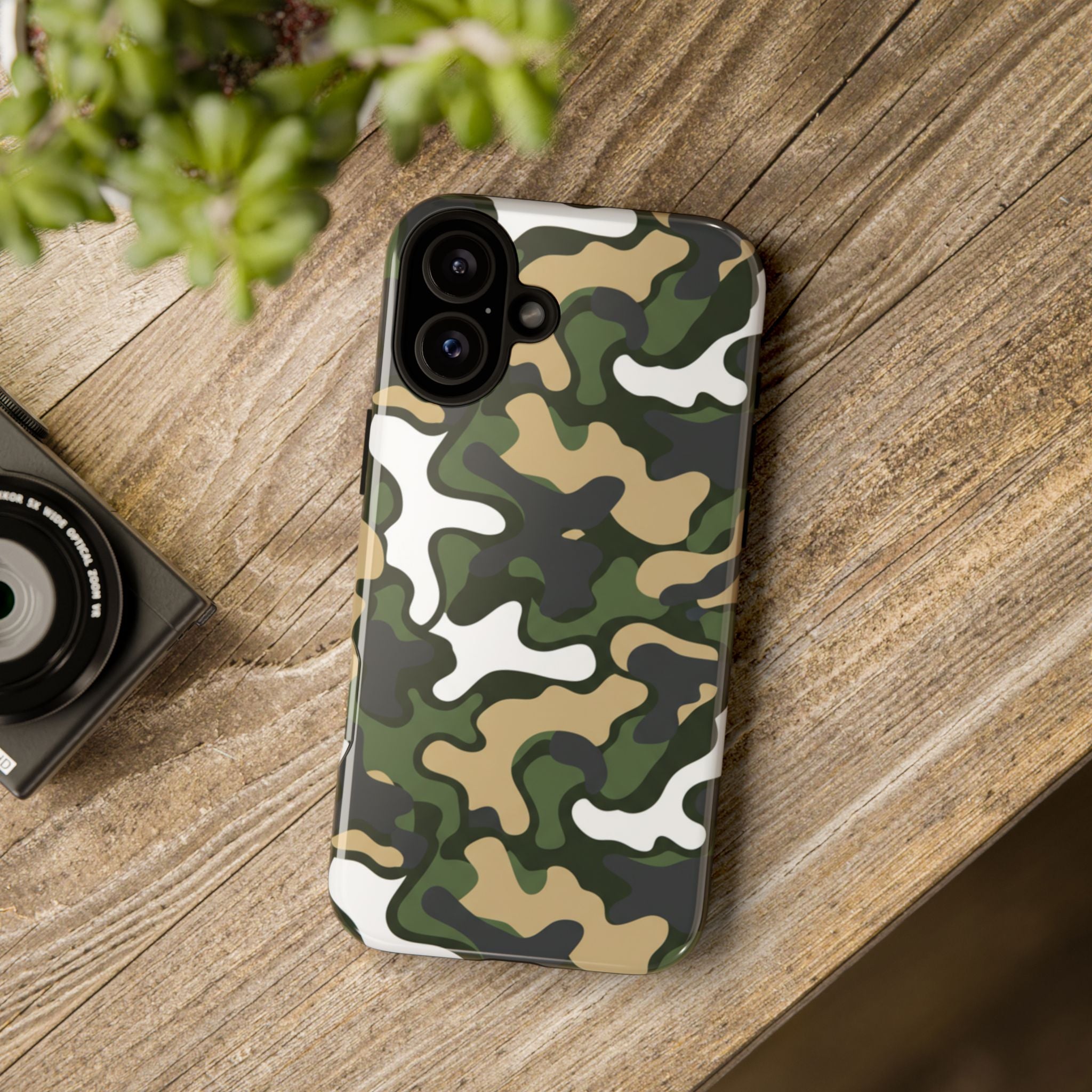 Camouflage Tough Phone Case — Military Camo Protective Cover