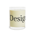 Scented Candle — 11oz Glass Jar, Sunflower Design (Personalize with Text)