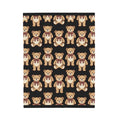 Teddy Bear Velveteen Plush Blanket – Cozy Kids Throw with Cute Bear Pattern