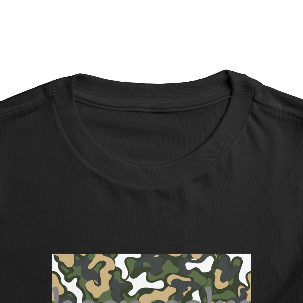 Toddlers' Camo Square Tee - Green Woodland Camouflage Shirt