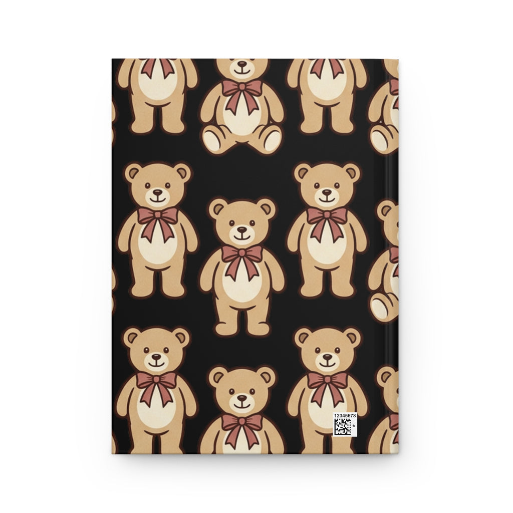 Teddy Bear Hardcover Journal — Cute Patterned Notebook for Kids & Gift