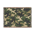 Camouflage Woven Blanket - Cozy Camo Throw for Outdoor, Military & Hunting Fans