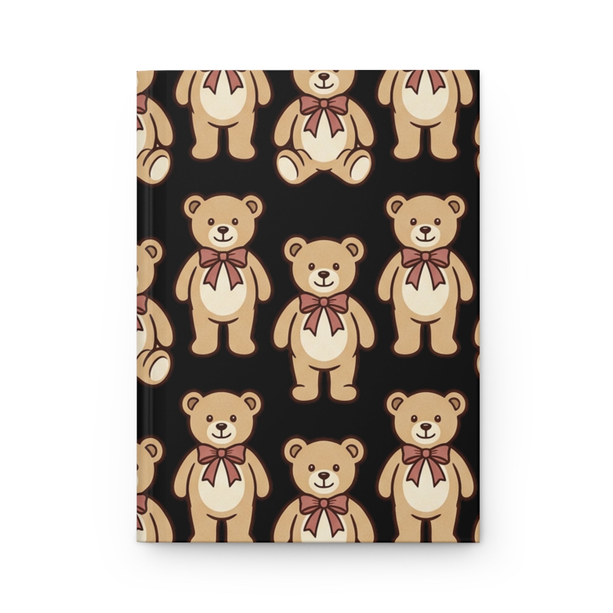 Teddy Bear Hardcover Journal — Cute Patterned Notebook for Kids & Gift