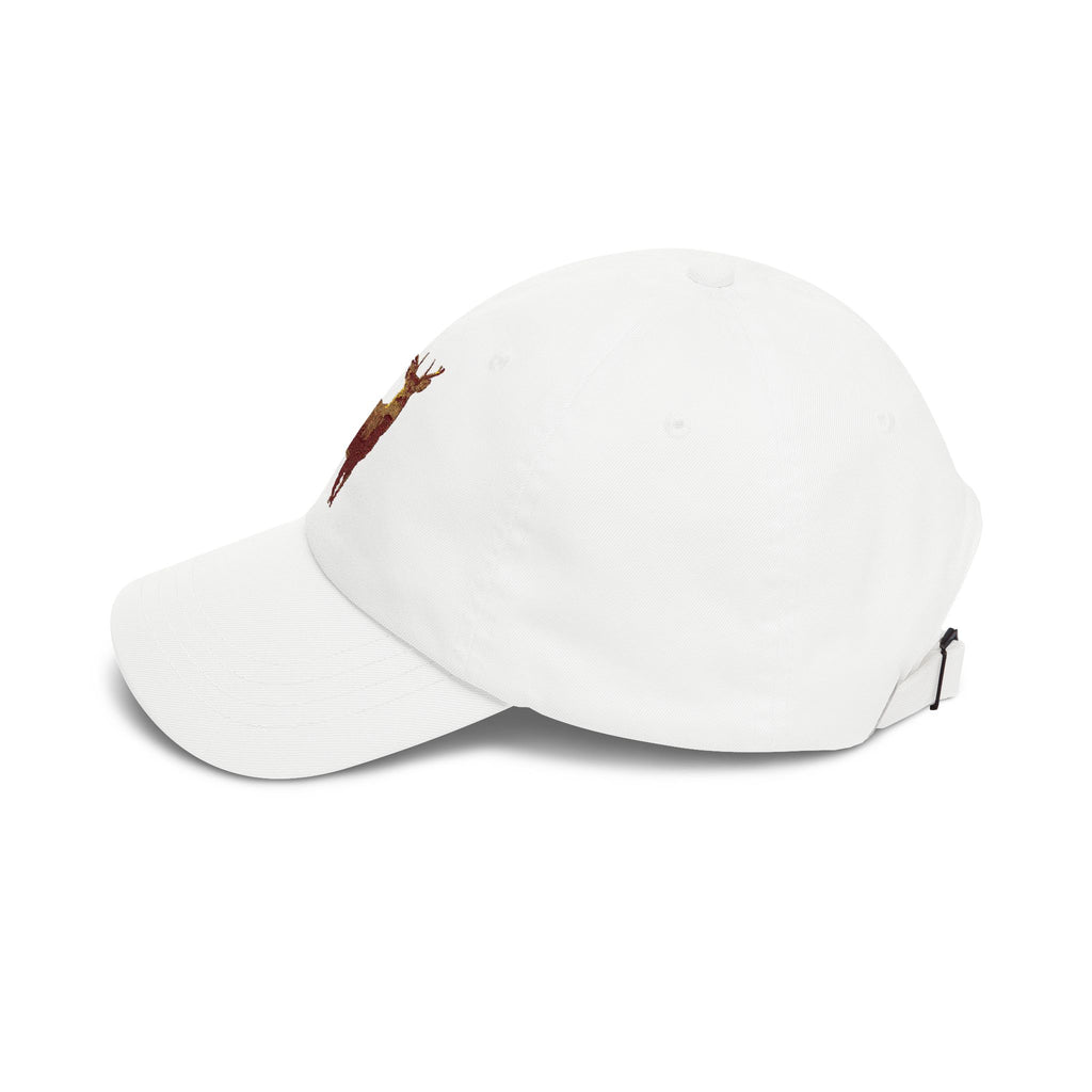 Embroidered Stag Dad Cap — Rustic Deer Baseball Hat