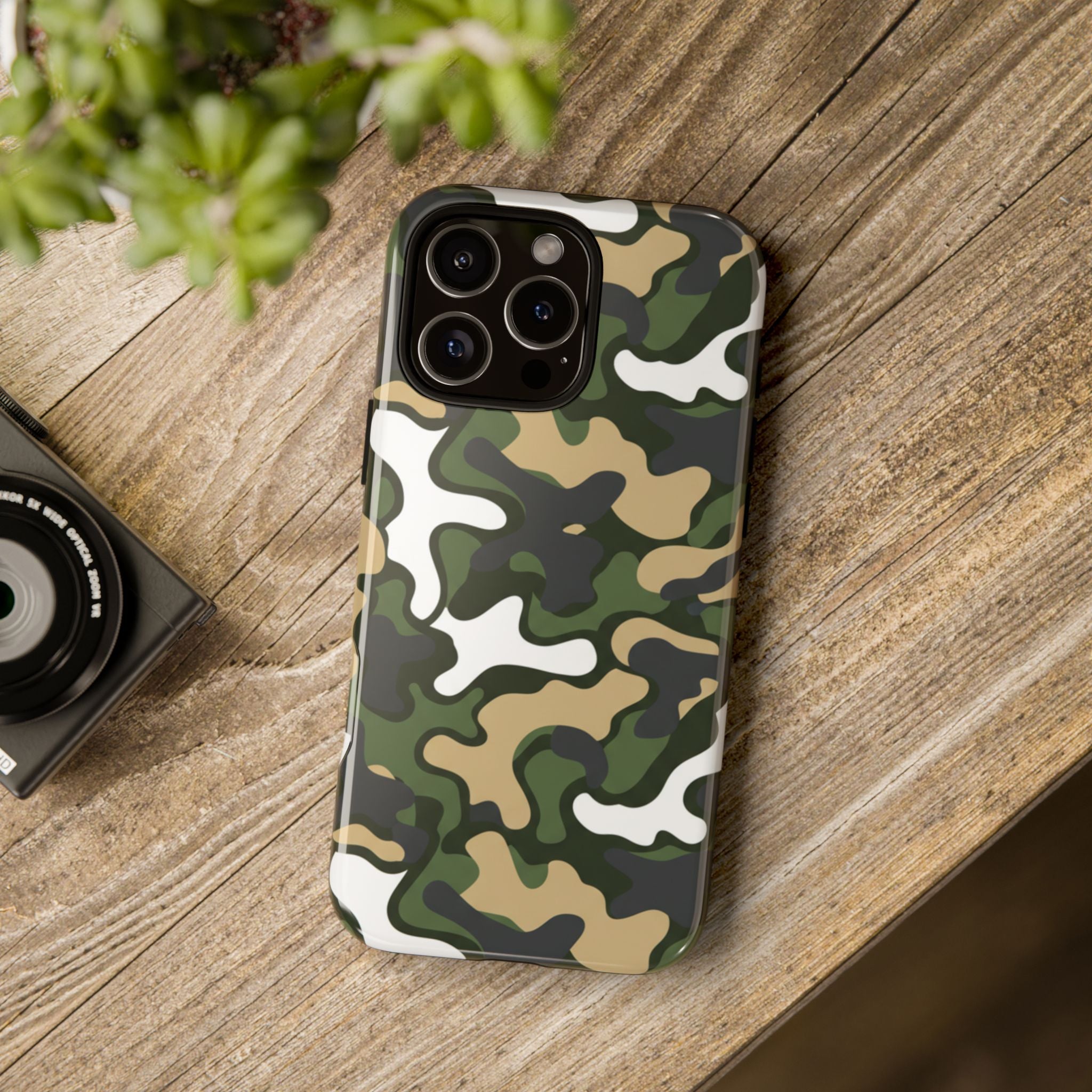 Camouflage Tough Phone Case — Military Camo Protective Cover