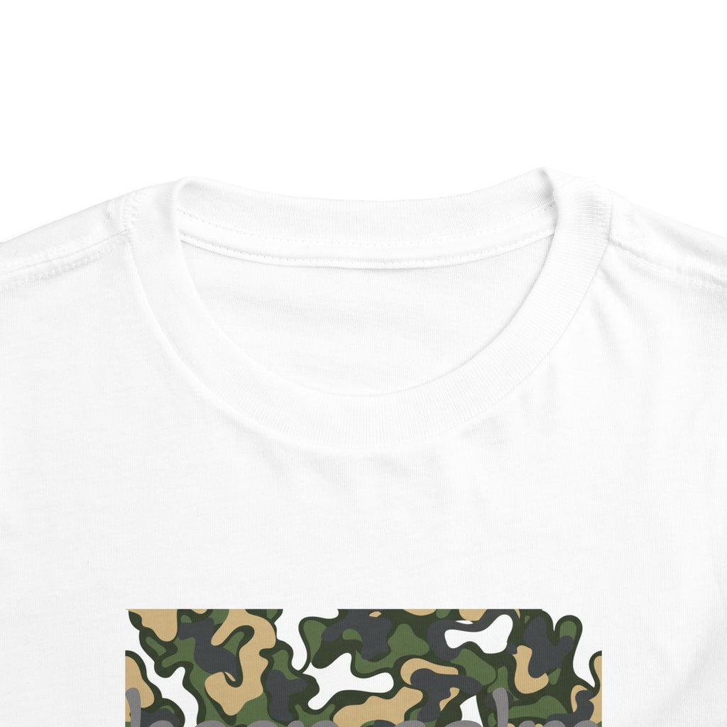 Toddlers' Camo Square Tee - Green Woodland Camouflage Shirt