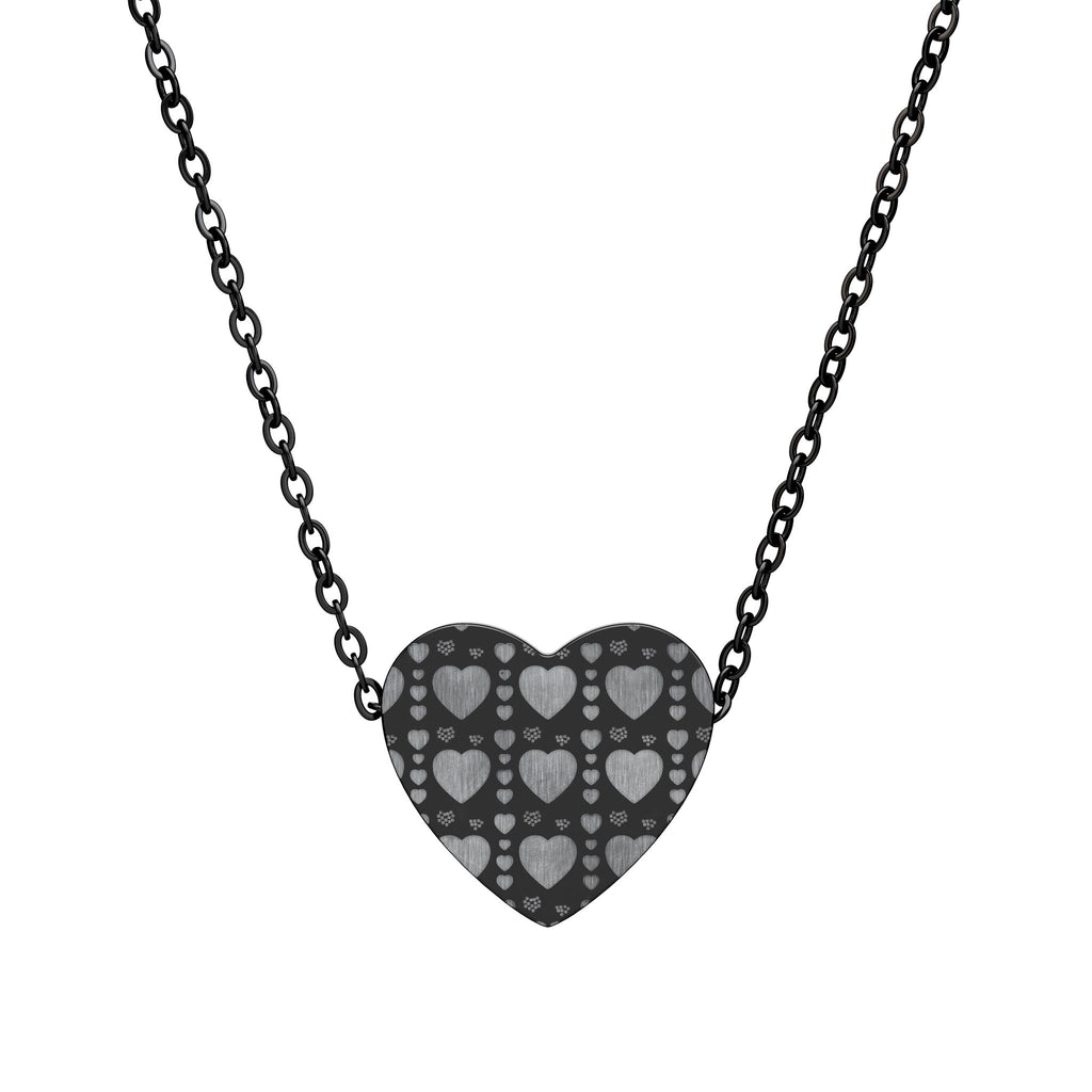 Engraved Heart Necklace — Personalized Love Pendant