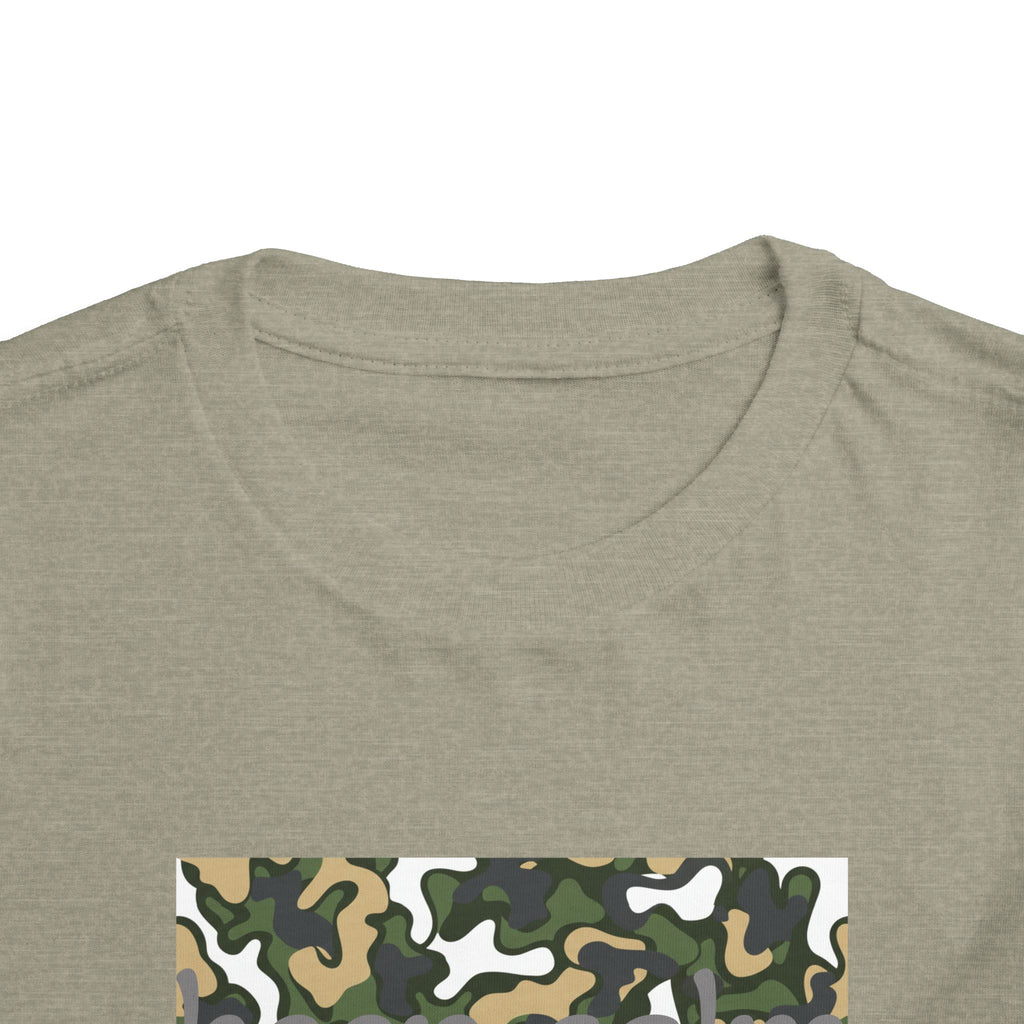 Toddlers' Camo Square Tee - Green Woodland Camouflage Shirt
