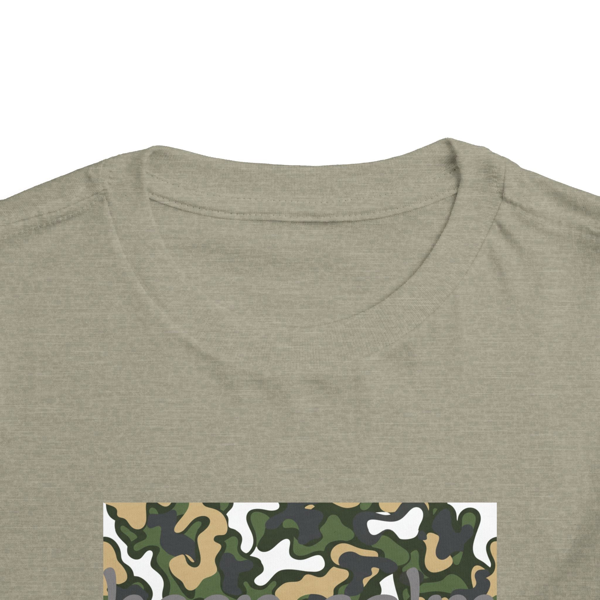 Toddlers' Camo Square Tee - Green Woodland Camouflage Shirt