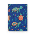 Turtle Pattern Hardcover Journal — Cute Sea Turtle Notebook for Kids & Ocean Lovers