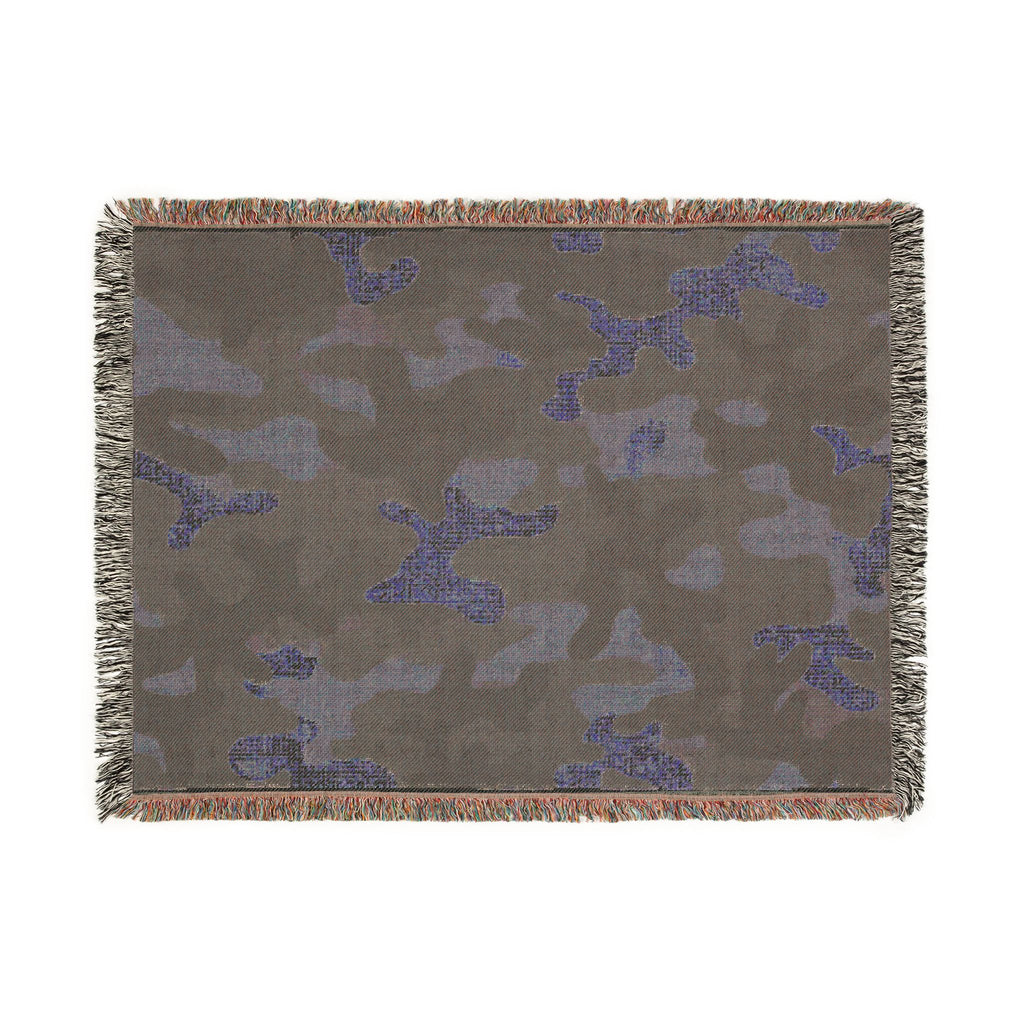 Camouflage Woven Blanket - Cozy Camo Throw for Outdoor, Military & Hunting Fans